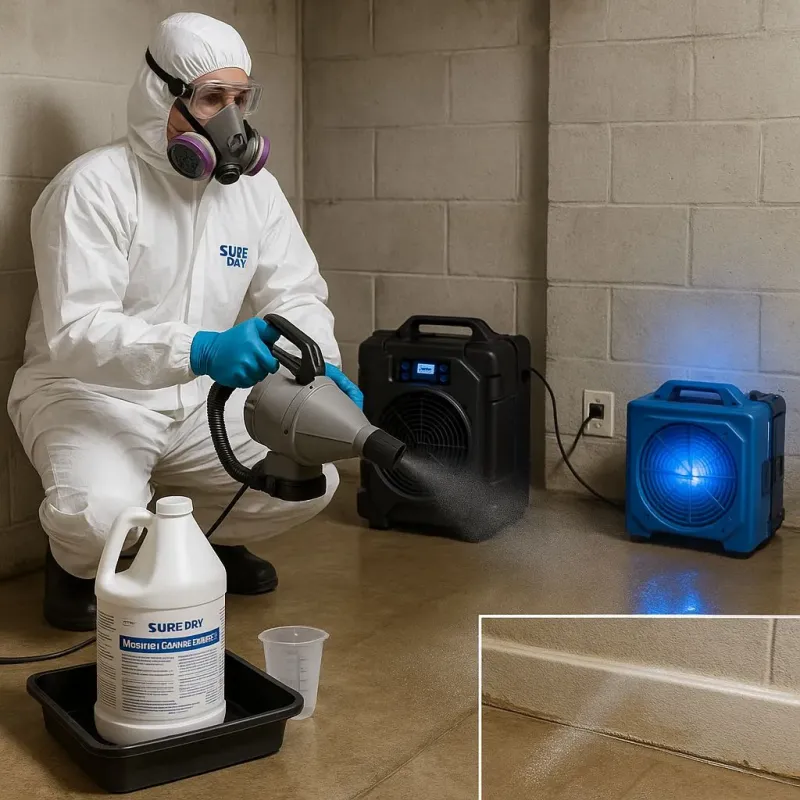 Sanitization and Odor Removal process in Burlington, OH